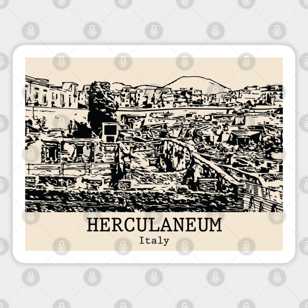 Herculaneum - Italy Magnet by Lakeric